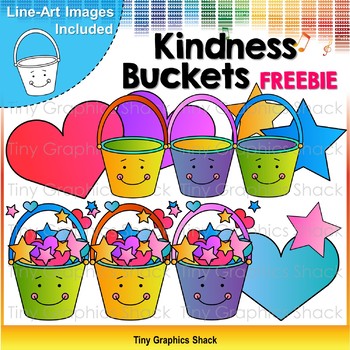 Preview of Kindness Bucket Clip Art Freebie