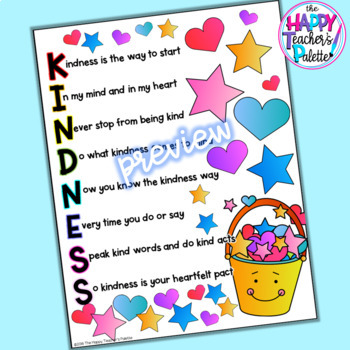 Kindness Buckets *Classroom Activity and Bulletin Board Set | TpT