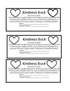 Kindness Bucks by School Counselor Lauren | TPT