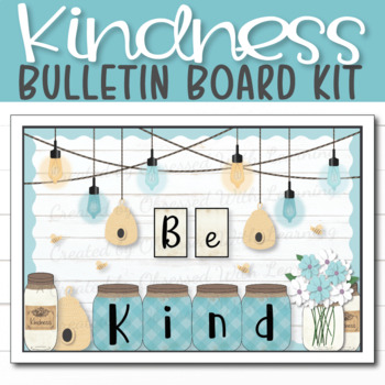 Preview of Kindness Bulletin Board | Farmhouse Classroom | Door Décor | SEL