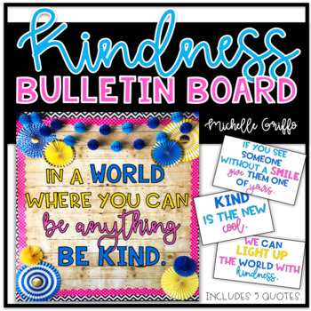 Preview of Kindness Bulletin Board Back to School Bulletin Board