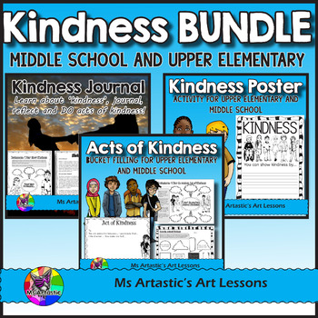 Preview of Kindness Bundle: Acts of Kindness, Journal, and Poster Activities