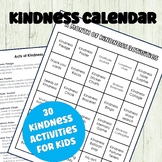 Kindness Calendar - 30 Day of Kindness Activities - World 