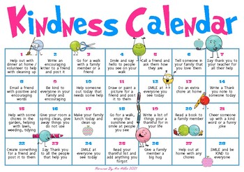 Preview of Kindness Calendar