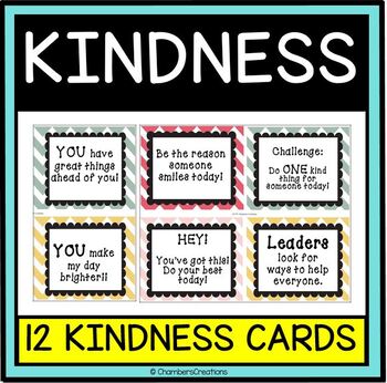 Kindness Cards! by Chambers Creations | Teachers Pay Teachers