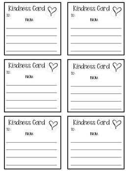 Kindness Cards by Miss Zinkus | TPT