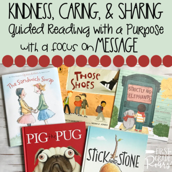 Preview of Kindness Caring & Sharing Activities Book Companion Reading Comprehension
