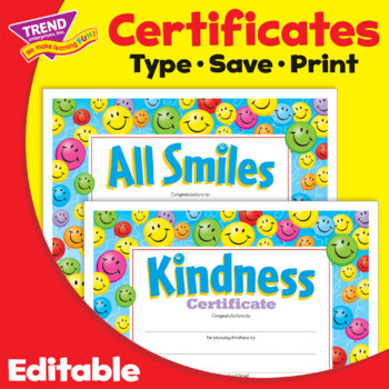 Results for editable certificates | TPT