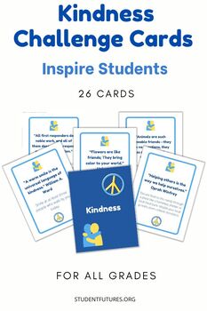 Preview of Kindness Challenge Cards | Writing Prompts | SEL