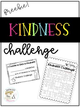 Kindness Challenge Freebie by Teaching With Coffee and Mascara | TPT