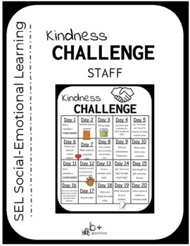 Kindness Challenge-Staff by b plus | TPT