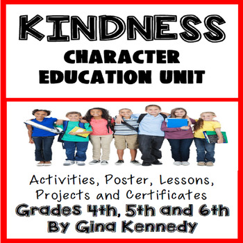 Preview of Kindness Character Education Unit, No-Prep Lessons, Activities & Projects