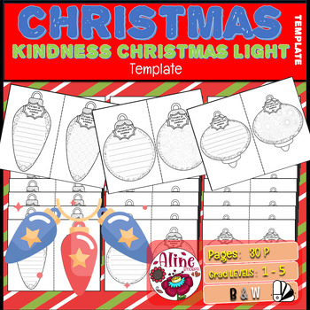 Preview of Kindness Christmas Bulb Craft: Exploring Christmas in Japan!