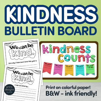 Kindness Classroom Bulletin Board Activity by Print Designs by Kris