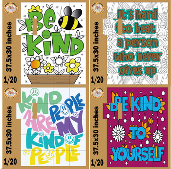 Preview of Kindness Collaborative Poster - Be Kind - Classroom Kindness-Activities-bundle