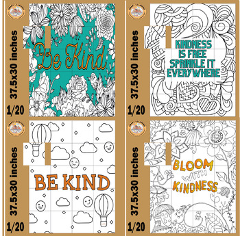Preview of Kindness Collaborative Poster - Be Kind - Classroom Kindness-Activities-bundle