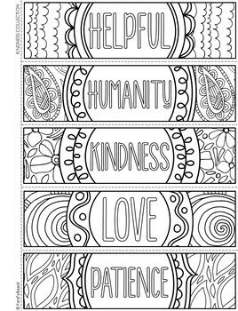 kindness coloring bookmarks kindness bookmarks to color by ford s board