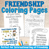 FRIENDSHIP DAY COLORING PAGES – Healthy Friendship Skills 