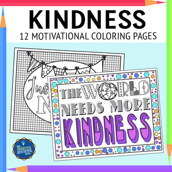 Preview of Kindness Coloring Pages Set 1
