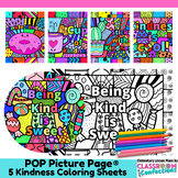Kindness Coloring Pages BUNDLE Kindness Pop Art Coloring S
