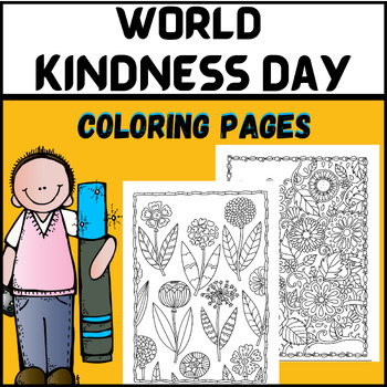 Preview of Kindness week Coloring Pages | Mindfulness Coloring Sheets