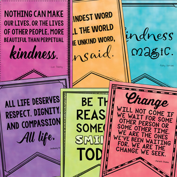 Kindness & Empathy Quotes BUNDLE (Bulletin Boards 