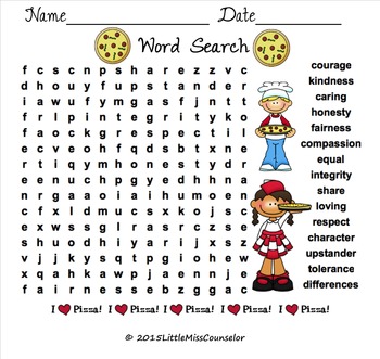 Preview of #kindnessnation Kindness & Compassion Word Search