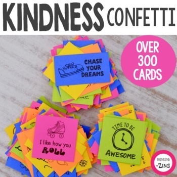 Preview of Kindness Confetti® Cards Bundle Kindness Activity - Positive Notes for Students