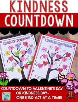 Preview of Valentine's Day Kindness Tree Countdown