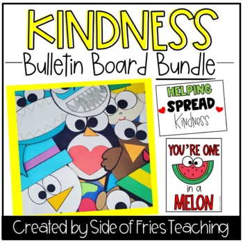Preview of Kindness Craft and Bulletin Board GROWING BUNDLE