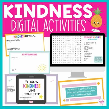 Preview of Kindness DIGITAL Activities SOCIAL EMOTIONAL LEARNING