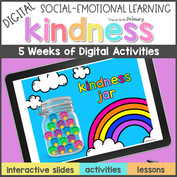 Preview of Kindness DIGITAL Lessons & Activities - Social Skills SEL - Acts of Kindness