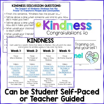 Kindness Digital Activity Set - Character Building by The SPARKLY Notebook