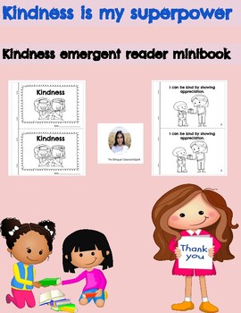 Preview of Kindness Emergent Reader MiniBook