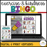 Kindness & Exercise Interactive BINGO Games: Digital and P