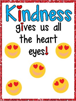 Preview of Kindness Gives Us All The Heart Eyes Poster