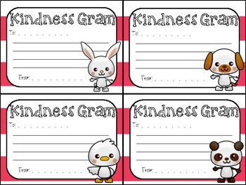 Preview of Kindness Gram for Classmates, Team, Coworkers