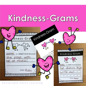 Preview of Kindness Gram Sending Positive Messages To Classmates Valentine's Day!