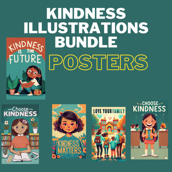 Preview of Kindness Illustrations Bundle: Everything You Need to Teach and Inspire Kindness