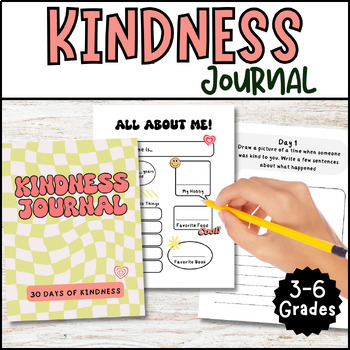 Kindness Journal | 30 Days Kindness Challenge by My Mindful Classroom