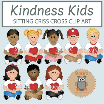 Sitting - Criss-Cross Applesauce - Kids (Front) Dimensions & Drawings