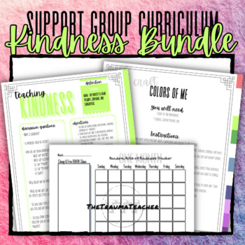 Preview of Kindness Lesson Pack for Child Advocacy and Support Groups