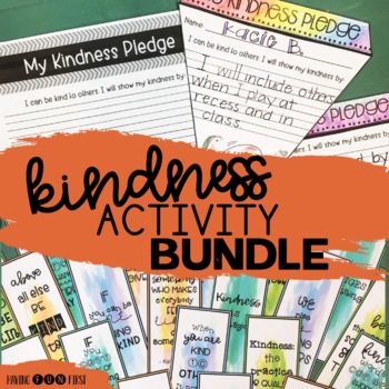 Kindness Activities Book Companions and Posters Bundle