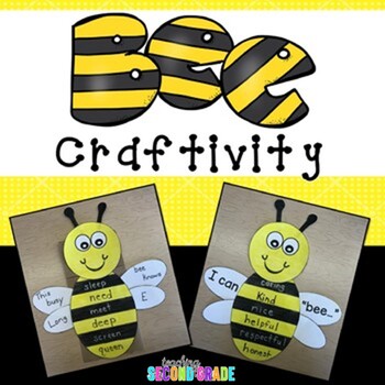 Preview of Kindness Matters Activity Bee Kind Craft Lesson Craftivity 1st 2nd Grade