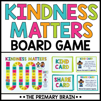 Preview of Kindness Matters Board Game | Character Education Activity