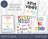 Kindness Matters Wall Posters in Astrobright Colors, Class