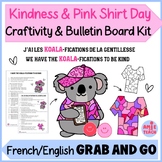 Kindness Month & Pink Shirt Day Craftivity & Bulletin Boar