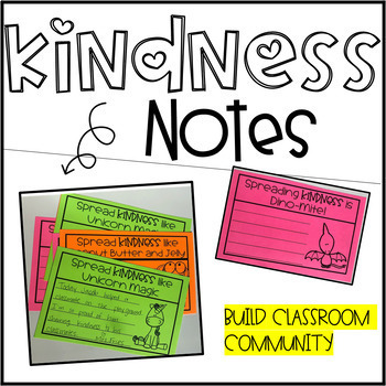 Preview of Kindness Notes Printables Classroom Happy Mail- Community Shoutouts