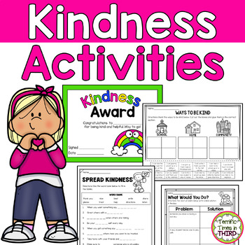 Kindness Activity Pack by Terrific Times in Third | TPT