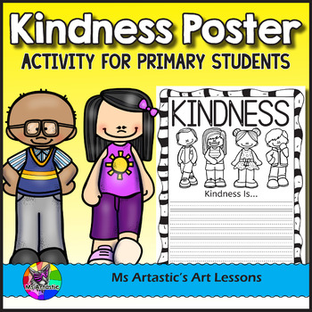 Preview of Kindness Poster Activity for Primary Students, Anti-Bullying & Friendship